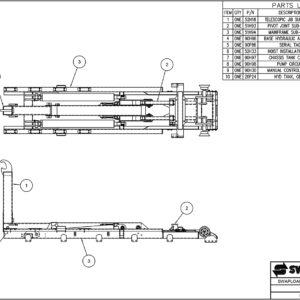 SL-222 Swaploader Hoist - Base Assembly Diagram