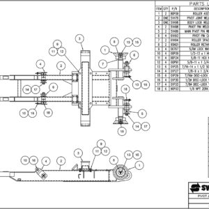SL-240 Pivot Joint Sub-Assembly Diagram