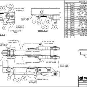 SL-240 Safety Latch Assembly Diagram