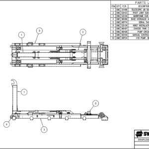 Swaploader SL-240 Hoist Base Assembly Diagram