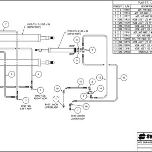 SL-2418 Hydraulic Sub-Assembly - Base Cylinder Circuit Diagram