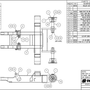 SL-2418 Pivot Joint Sub-Assembly Diagram