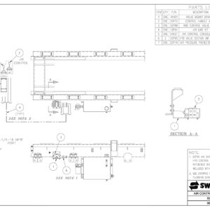SL-330/400/406 Air Control Assembly (2 Section) Diagram