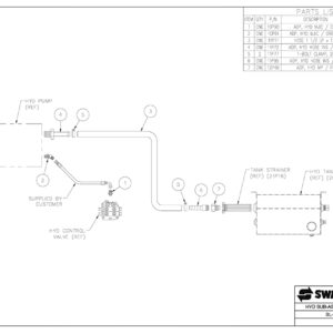SL-330/400/406 Hydraulic Sub-Assembly Pump Circuit Diagram