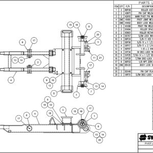 SL-330/400 Pivot Joint Sub-Assembly Diagram