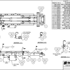 SL-330 Hoist Installation Kit Assembly Diagram