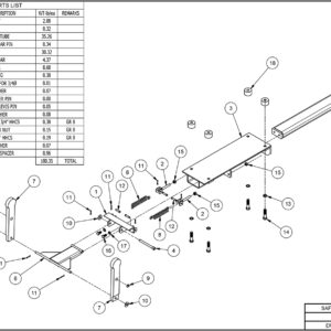 SL-400 Safety Latch Assembly Diagram