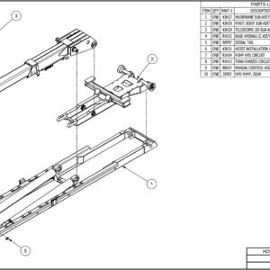 SL-406 Hoist Final Assembly Diagram