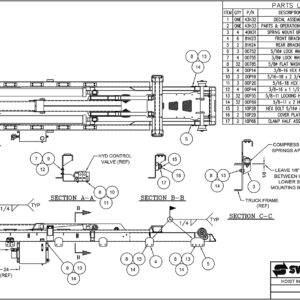 SL-406 Hoist Installation Kit Assembly Diagram