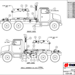 SL-412 Decal Assembly Diagram
