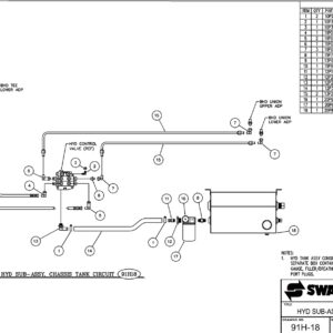 SL-412 Hydraulic Sub-Assembly Tank Circuit Diagram