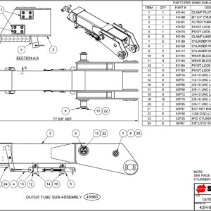 SL-412 Outer Tube Sub-Assembly