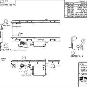 SL-518/650 Air Control Assembly (2 Section) Diagram