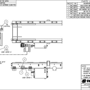 SL-518/650 Air Control Assembly (3 Cylinder) Diagram