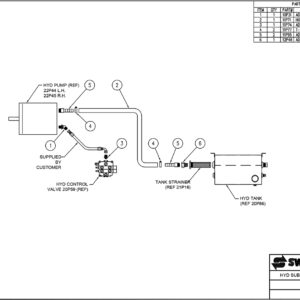 SL-518 Hydraulic Sub-Assembly Pump Circuit Diagram