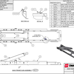 SL-518 Mainframe Sub-Assembly Diagram