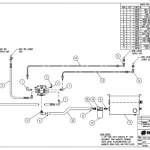 SL-520 Hydraulic Sub-Assembly Chassis Tank Circuit Diagram