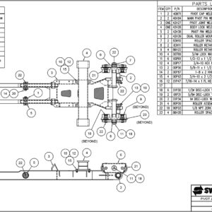 SL-650 Pivot Joint Sub-Assembly Diagram