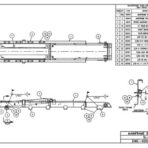 SL-655 Mainframe Sub-Assembly Diagram