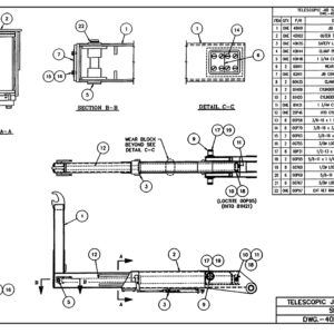 SL-655 Telescopic Jib Sub-Assembly Diagram