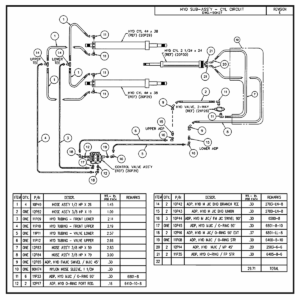 Swaploader SL-95 Hydraulic Sub-Assembly (Cylinder Circuit) Diagram