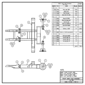 Swaploader SL-95 Pivot Joint Sub-Assembly Diagram