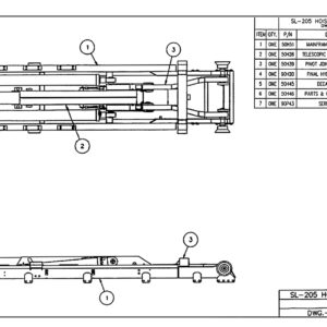 SL-205 Hoist Final Assembly Diagram