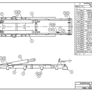 SL-205 Mainframe Sub-Assembly Diagram