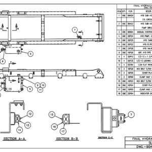 SL-225 Final Hydraulic Assembly Diagram