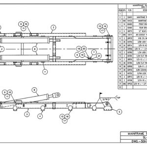 SL-225 Mainframe Sub-Assembly Diagram