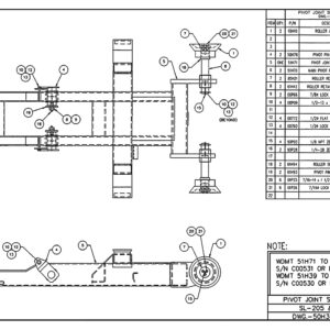 SL-225 Pivot Joint Sub-Assembly Diagram