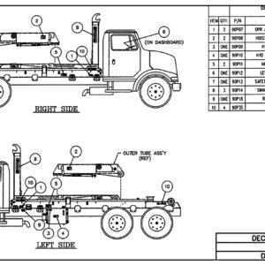 SL-405 Decal Assembly Diagram