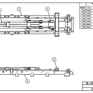 SL-405 Hoist Base Assembly Diagram
