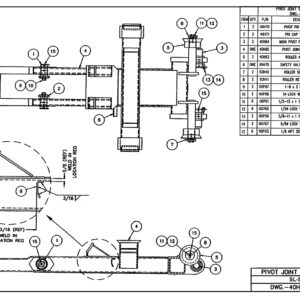 SL-545/405 Pivot Joint Sub-Assembly Diagram