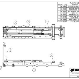 SL-545 Hoist Base Assembly Diagram