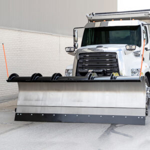 SnowDogg Stainless Steel Municipal J-Plow - 12 Foot Blade