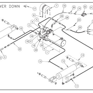 ST31 Electric Control/Power Down Pump Assembly Diagram