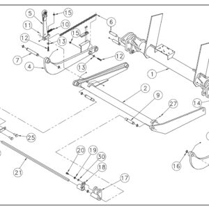 ST31 Trunnion Lift Arms And Idler Arms Diagram