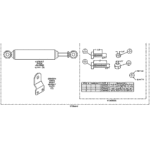BOSS STB04816 - Straight Blade Shock Absorber Option Kit