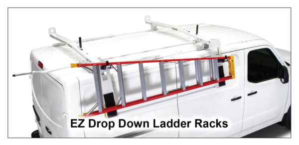 Drop Down Ladder Rack - Single - Mid/High Roof Transit High Roof NV ProMaster and Sprinter