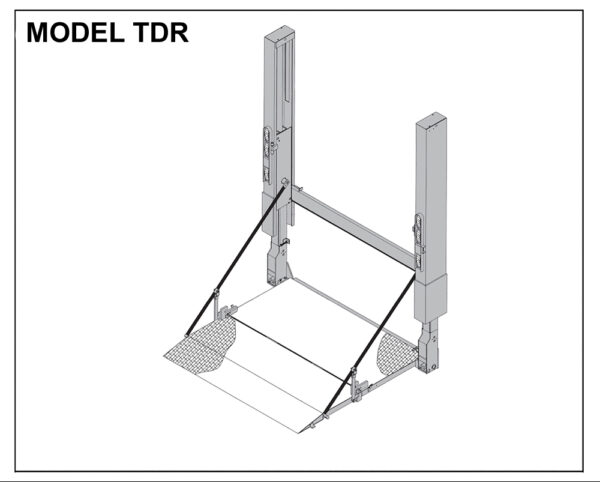 Thieman TDR - 55 Series Two - Piece Steel Platform Railgate (80 x 74) No Ramp