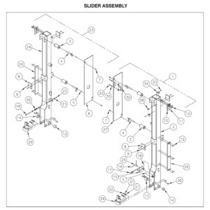 TDR 44/55/66 Slider Assembly Diagram