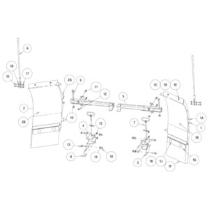 Buyers SnowDogg Discontinued Models TE75-90 Wing Kit Diagram