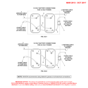 Maxon TE-20 (Mar 2013 - Oct 2017) Optional Battery Box Electrical Components Diagram