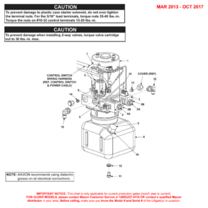 Maxon TE-20 (Mar 2013 - Oct 2017) Power Down 12VDC Power Unit Diagram