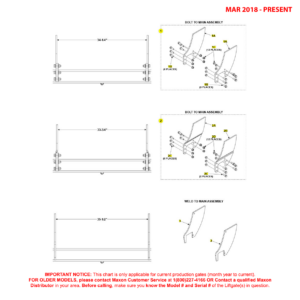 Maxon TE-25DC (Mar 2018 - Present) Mounting Brackets Diagram