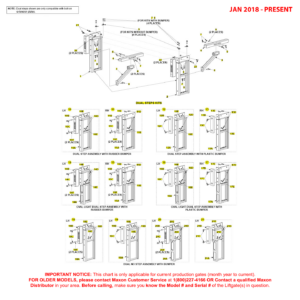 Maxon TE-33 (Jan 2018 - Present) Dual Step Kits Diagram