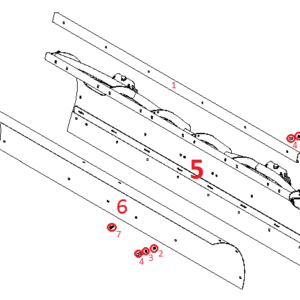 Trip-Edge RT3 8' Stainless Super Duty Straight Blade Diagram