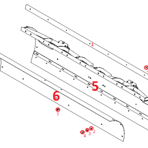 Trip-Edge RT3 9' Stainless Super Duty Straight Blade Diagram
