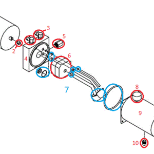 Trip-Edge RT3 HYD01710 Motor Kit (G1220 & Up) Diagram